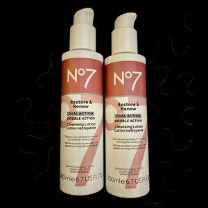 No7 Beauty Restore & Renew Cleansing Lotion - 2 pack